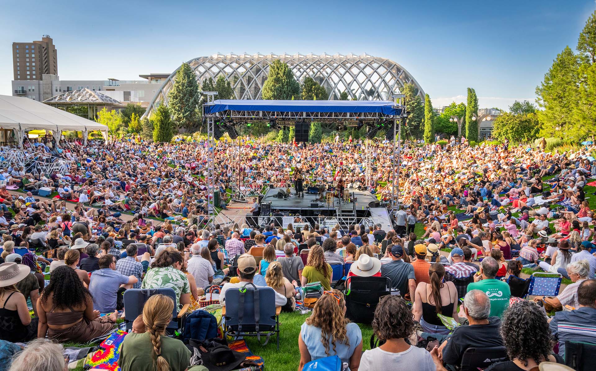 Summer festival atmosphere